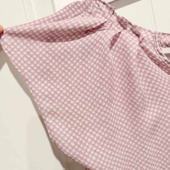 LC Lauren Conrad Light Pink Checkered Blouse - Picture 6 of 10
